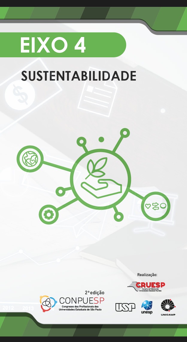 Capa do Eixo 4 sobre Sustentabilidade