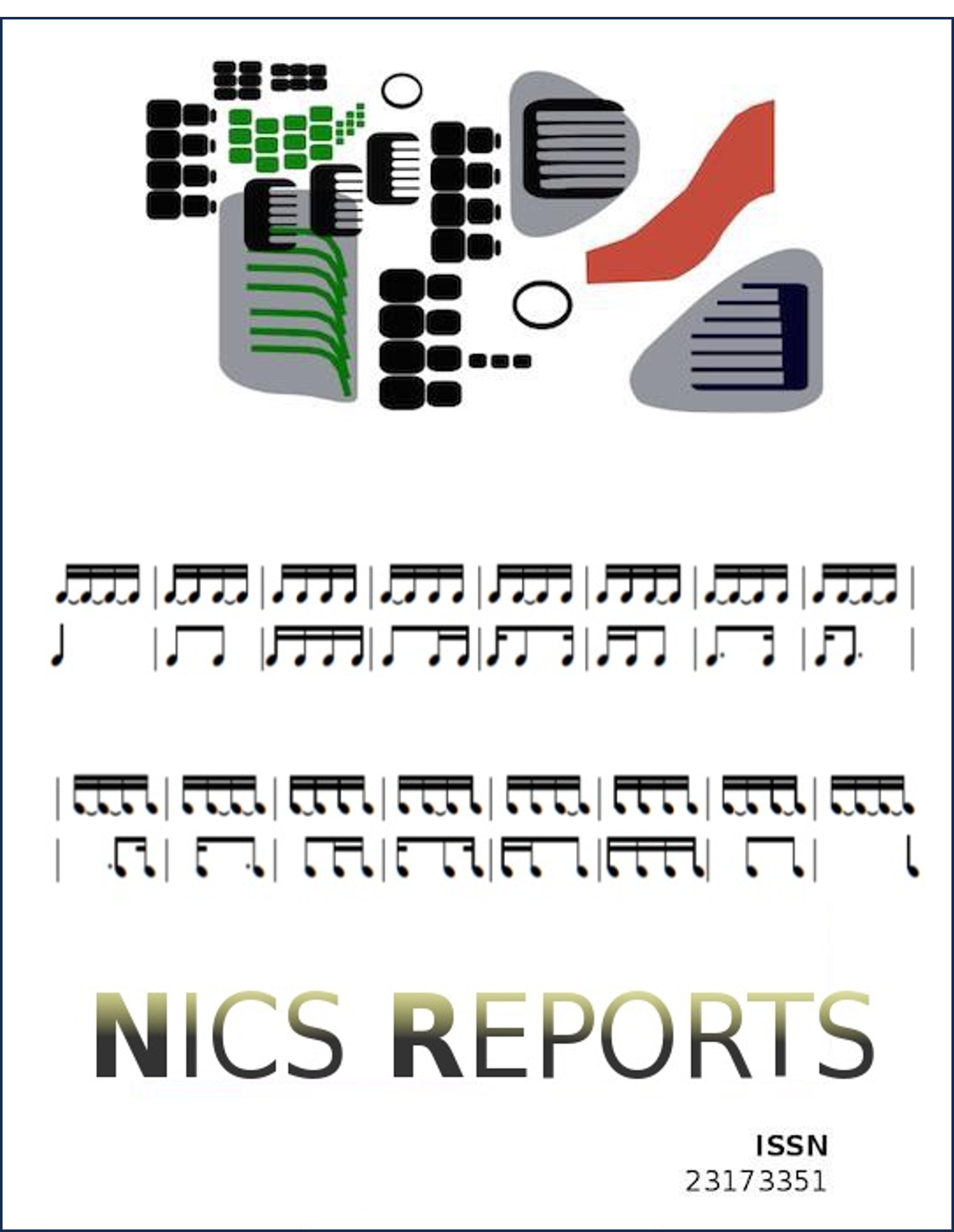 Capa da revista NICS com claves musicais